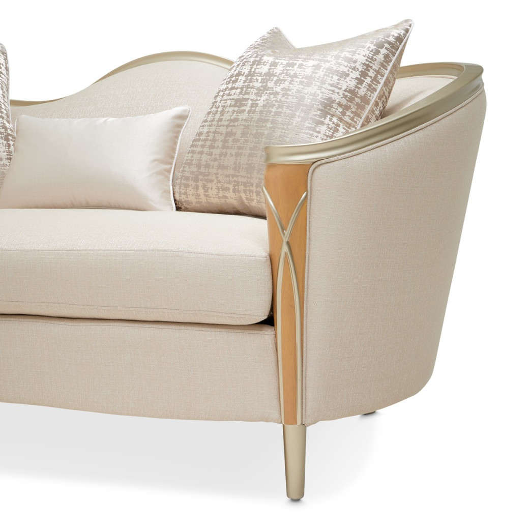Loveseat Villa Cherie Caramel Collection By Michael Amini  N9008825-PEARL-134