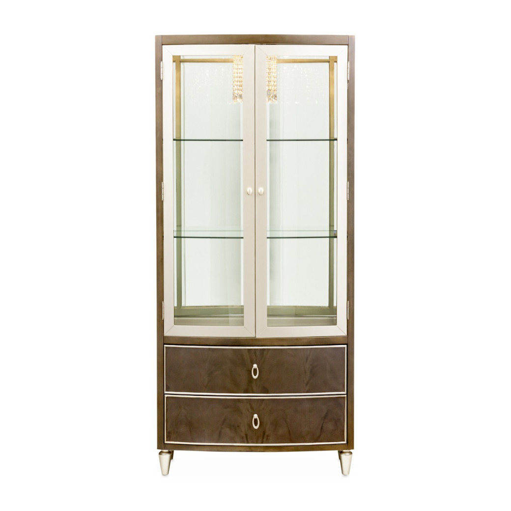 Display Cabinet Villa Cherrie Hazelnut Collection By Michael Amini