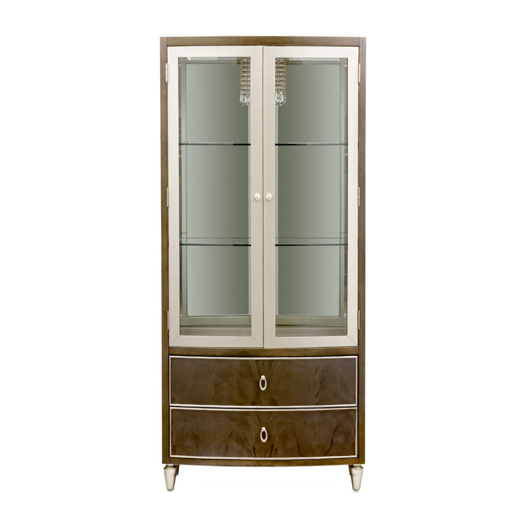 Display Cabinet Villa Cherrie Hazelnut Collection By Michael Amini