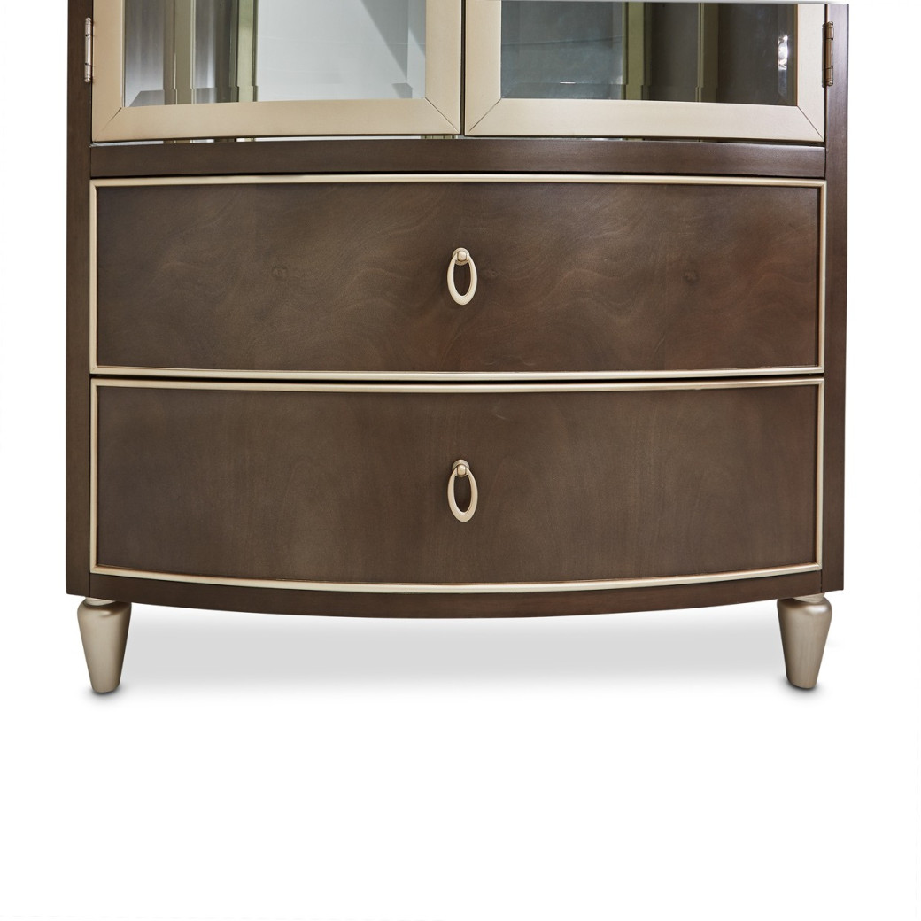 Display Cabinet Villa Cherrie Hazelnut Collection By Michael Amini