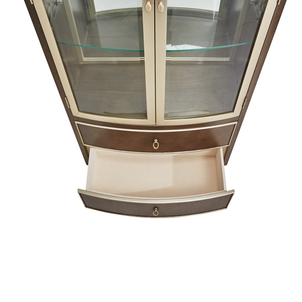 Display Cabinet Villa Cherrie Hazelnut Collection By Michael Amini