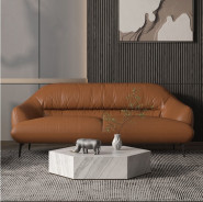 LV00937 Leather Sofa Cognac finish Leonia Collection By Acme Furniture