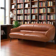 LV00937 Leather Sofa Cognac finish Leonia Collection By Acme Furniture