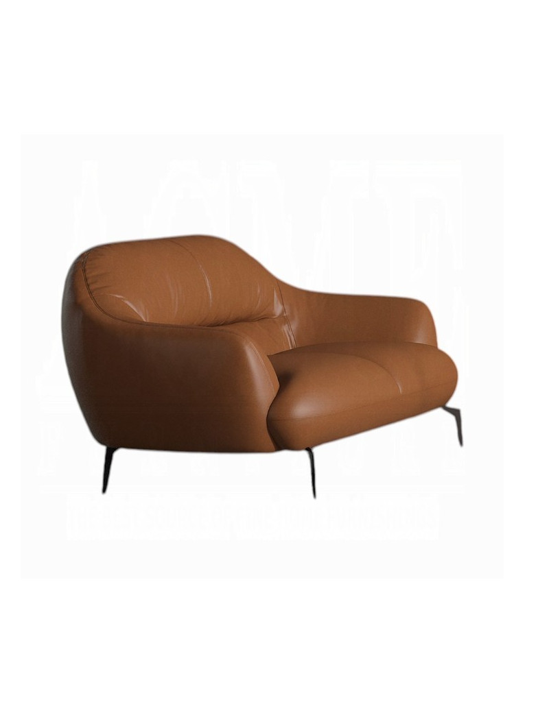 LV00937 Leather Sofa Cognac finish Leonia Collection By Acme Furniture