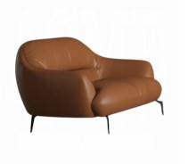 LV00937 Leather Sofa Cognac finish Leonia Collection By Acme Furniture