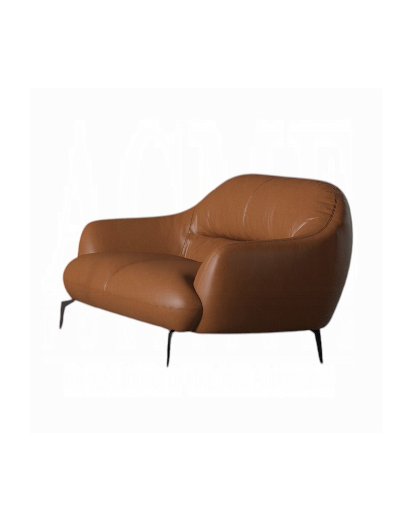 LV00937 Leather Sofa Cognac finish Leonia Collection By Acme Furniture
