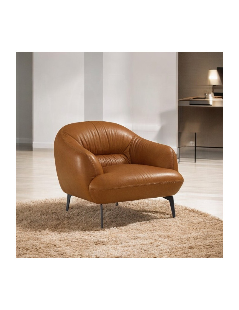 LV00937 Leather Sofa Cognac finish Leonia Collection By Acme Furniture