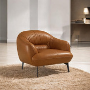 LV00937 Leather Sofa Cognac finish Leonia Collection By Acme Furniture