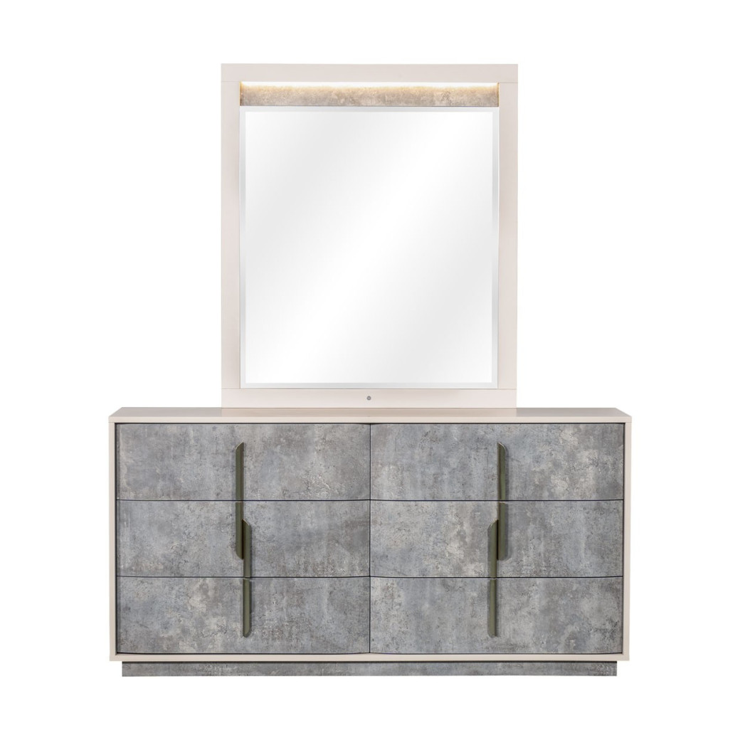 Dresser Stone Finish Pavira Collection By Michael Amini 9023050SA-060-837