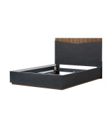 Queen Bed Charcoal Finish Kayner Collection by Michael Amini  9024012QN3-838