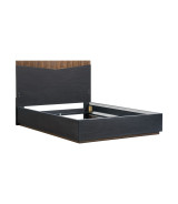 Queen Bed Charcoal Finish Kayner Collection by Michael Amini  9024012QN3-838