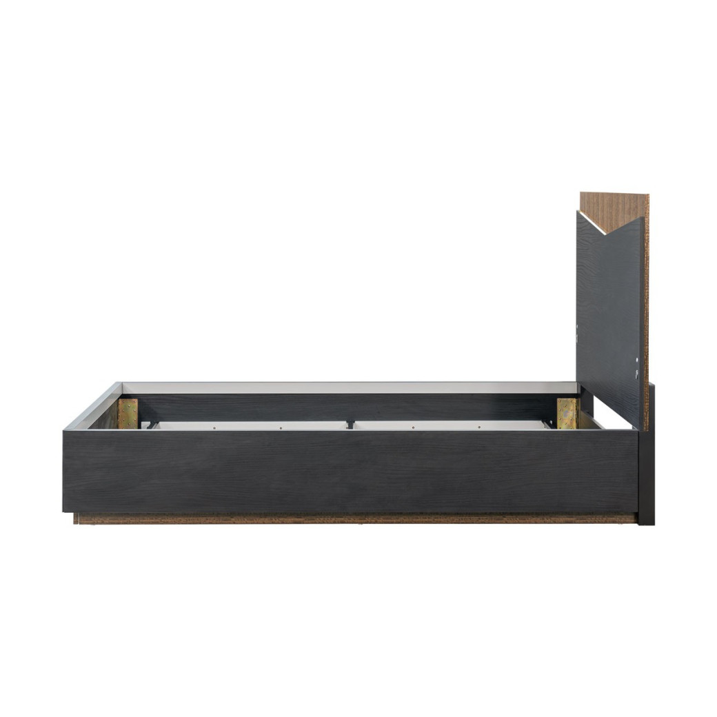 Queen Bed Charcoal Finish Kayner Collection by Michael Amini  9024012QN3-838