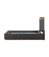 Queen Bed Charcoal Finish Kayner Collection by Michael Amini  9024012QN3-838