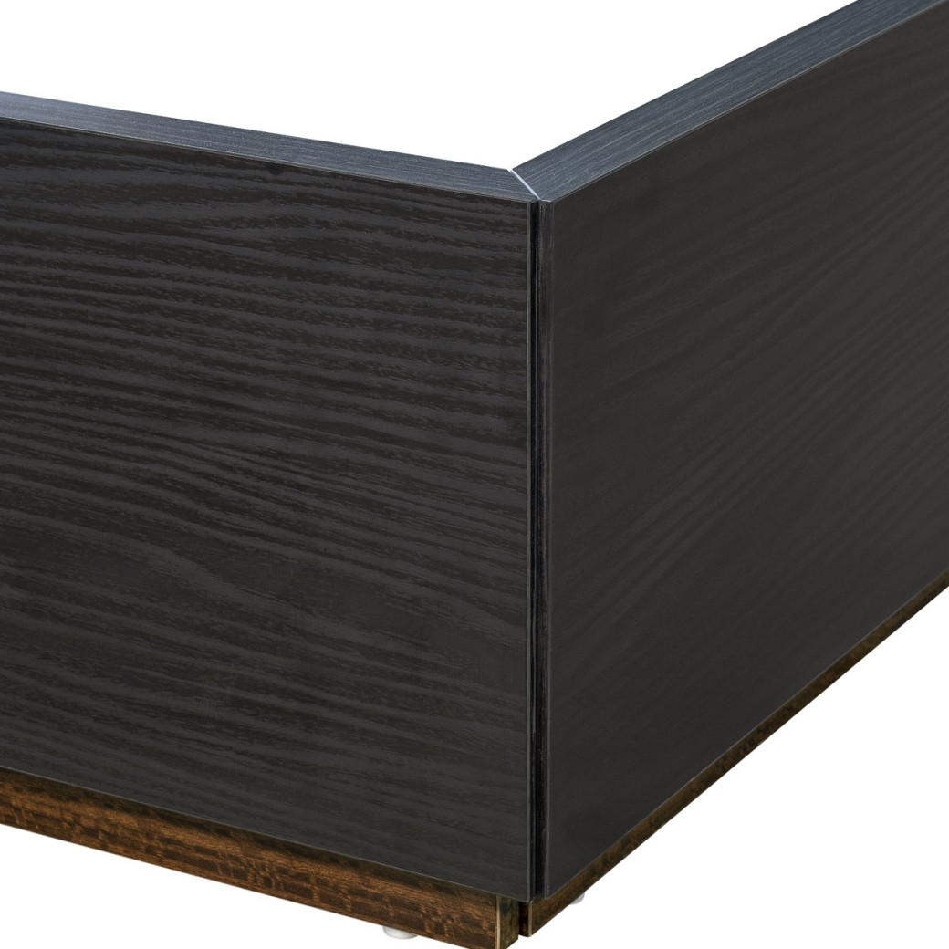 Queen Bed Charcoal Finish Kayner Collection by Michael Amini  9024012QN3-838
