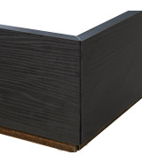 Queen Bed Charcoal Finish Kayner Collection by Michael Amini  9024012QN3-838