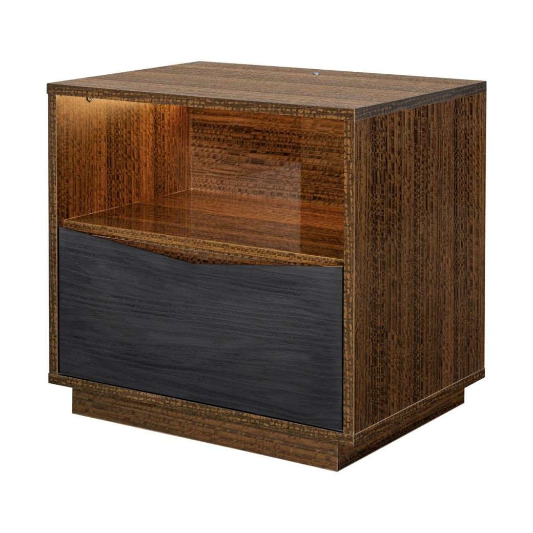 1-Drawer Nightstand Finish Kayner Collection by Michael Amini 9024040-838