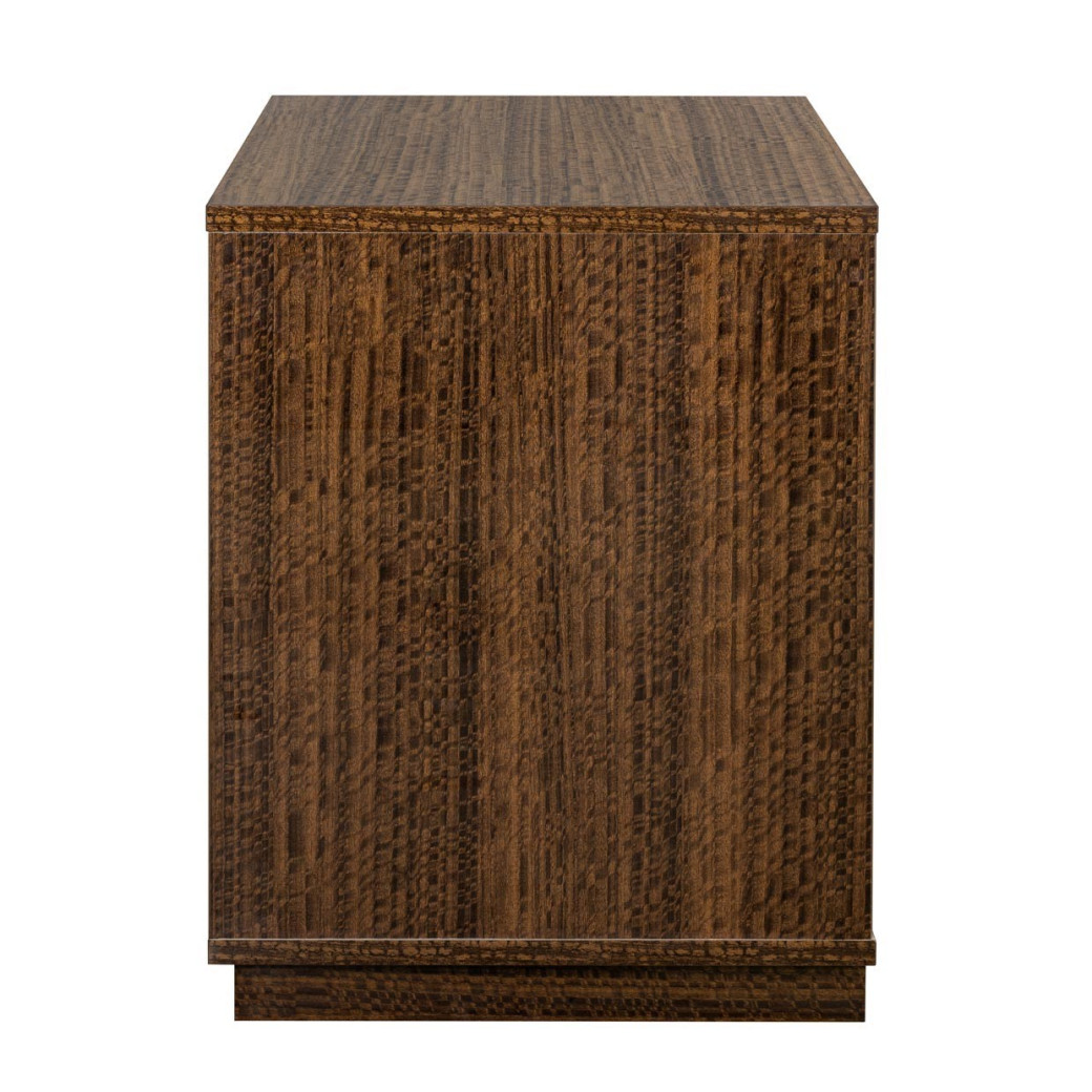 2-Drawer Nightstand Charcoal Finish Kayner Collection by Michael 9024042-838 Amini