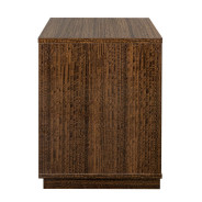 2-Drawer Nightstand Charcoal Finish Kayner Collection by Michael 9024042-838 Amini