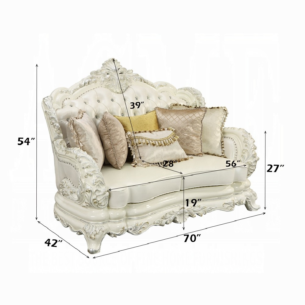 LV01225 Loveseat W/5 Pillows Adara Collection by Acme Furniture