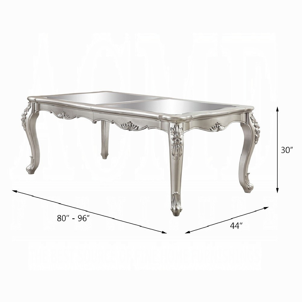 DN01367 7PC Champagne Finish Dining Room Bently Collection By Acme Furniture
