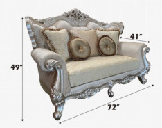 50661 Loveseat W/5 Pillows Bently Collection By Acme Furniture