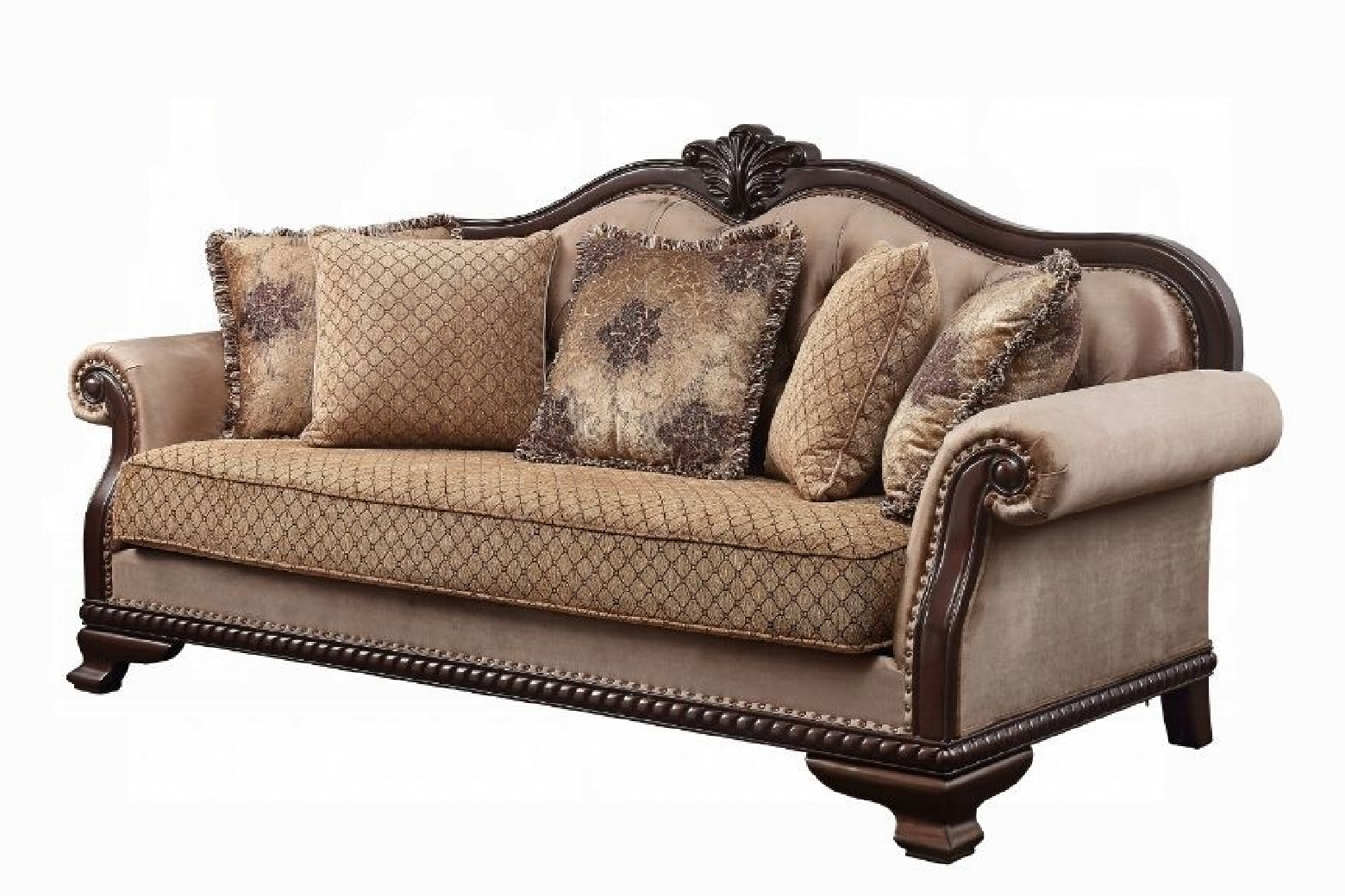58265 Sofa W/5 Pillows Chateau De Ville Collection By Acme Furniture
