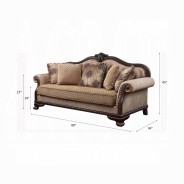 58265 Sofa W/5 Pillows Chateau De Ville Collection By Acme Furniture