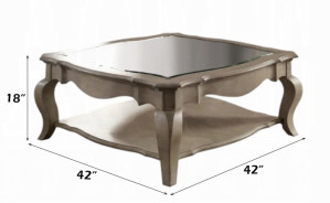 86050 Antique Taupe Finish Occasional Tables Chelmsford Collection by Acme Furniture