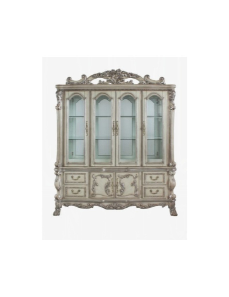 68177 Hutch & Buffet Dresden Vintage Bone White Collection by Acme Furniture