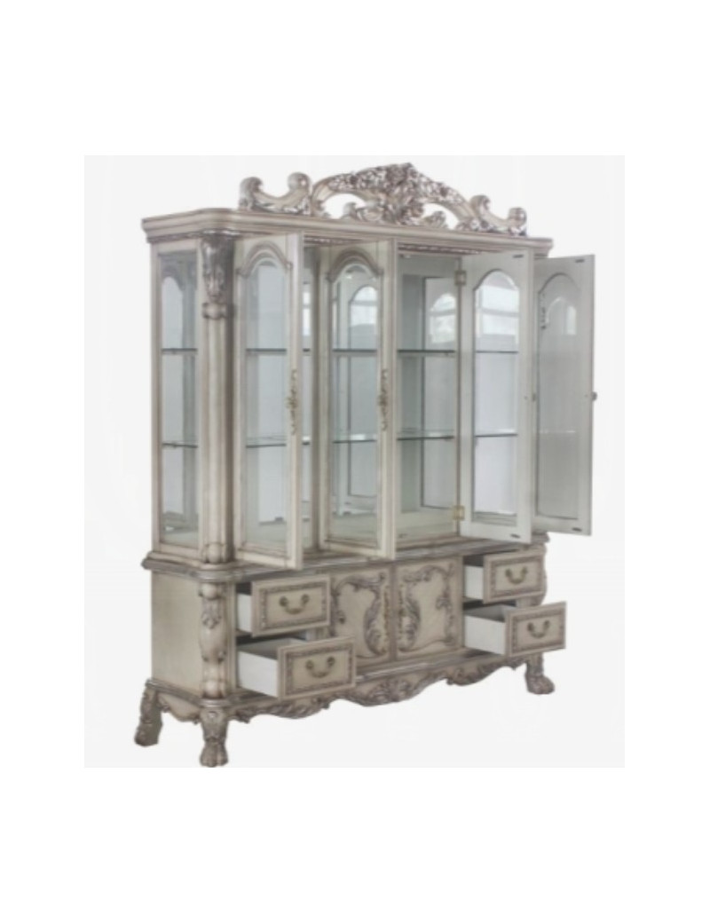 68177 Hutch & Buffet Dresden Vintage Bone White Collection by Acme Furniture