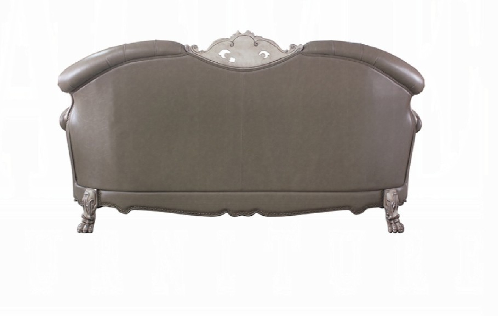 58175 Acme Living Room Dresden Collection PU & Vintage Bone White Finish