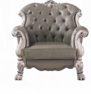 58175 Acme Living Room Dresden Collection PU & Vintage Bone White Finish