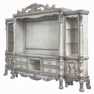 91470 Entertainment Center Vintage Bone White Finish  Dresden Collection by Acme Furniture