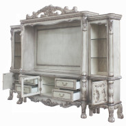91470 Entertainment Center Vintage Bone White Finish  Dresden Collection by Acme Furniture