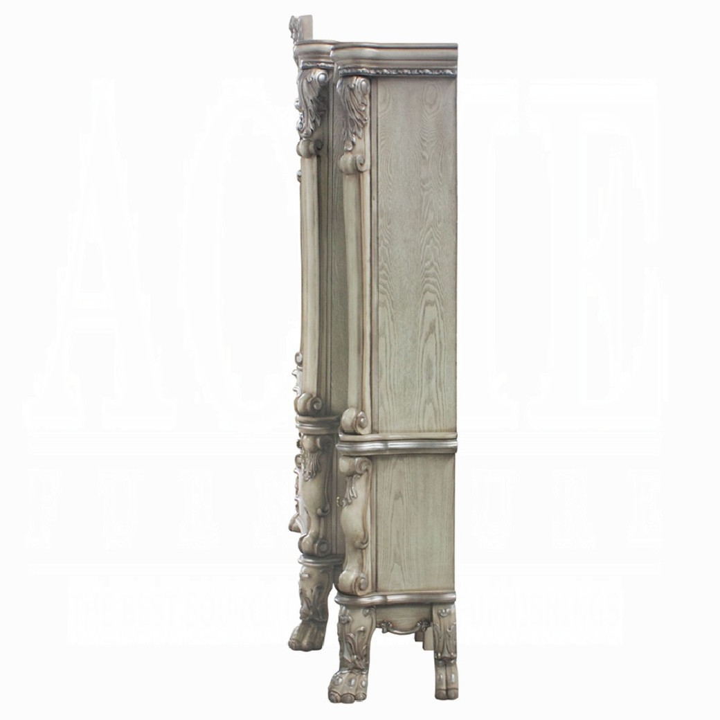 91470 Entertainment Center Vintage Bone White Finish  Dresden Collection by Acme Furniture