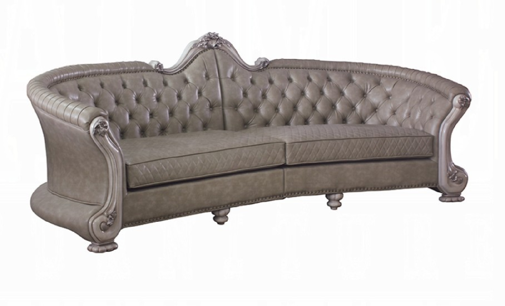 58170 Vintage Bone White Finish Sofa Dresden Collection by Acme Furniture