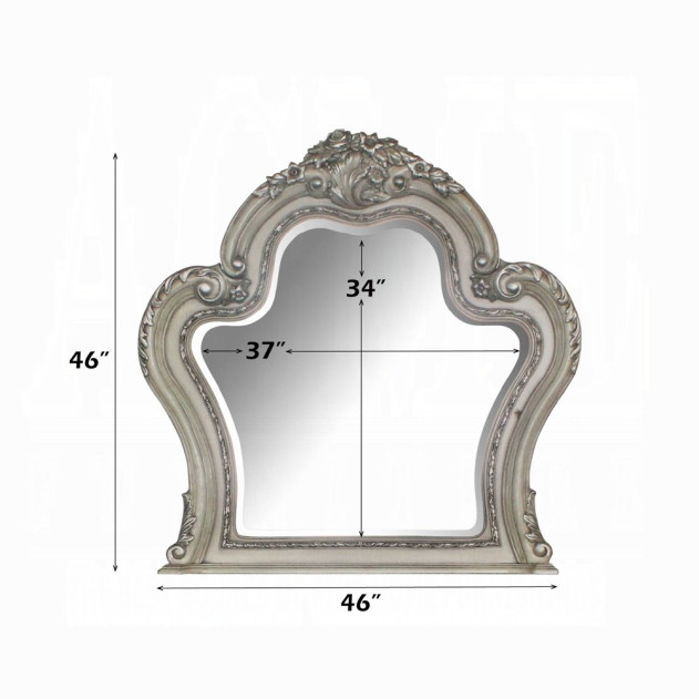 28193 Vintage Bone White Finish Vanity Desk Dresden Collection By Acme Furniture