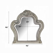 28193 Vintage Bone White Finish Vanity Desk Dresden Collection By Acme Furniture