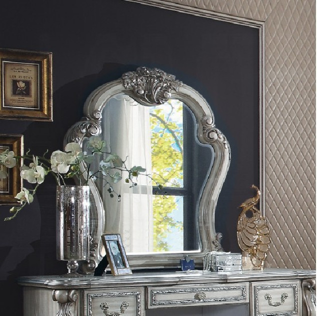 28193 Vintage Bone White Finish Vanity Desk Dresden Collection By Acme Furniture