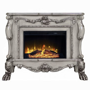 AC01310 Vintage Bone White Finish Fireplace Dresden Collection by Acme Furniture