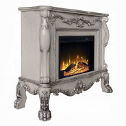 AC01310 Vintage Bone White Finish Fireplace Dresden Collection by Acme Furniture