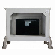 AC01310 Vintage Bone White Finish Fireplace Dresden Collection by Acme Furniture