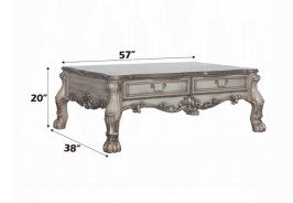 88175 Occasional Tables Vintage Bone White Finish Dresden Collection By Acme Furniture