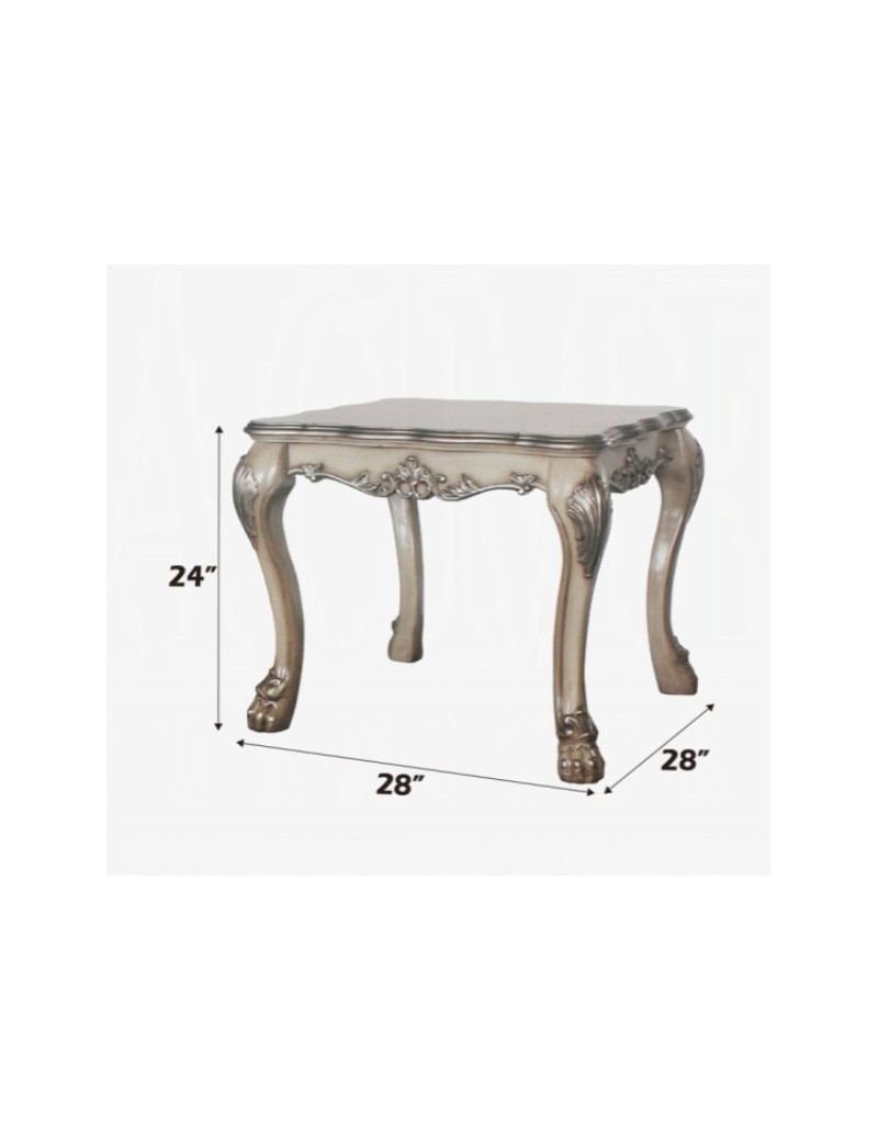 88175 Occasional Tables Vintage Bone White Finish Dresden Collection By Acme Furniture