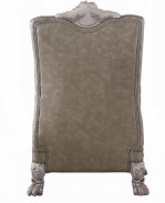 58172 Accent Chair Vintage Bone White Wash Finish Dresden Collection By Acme Furniture