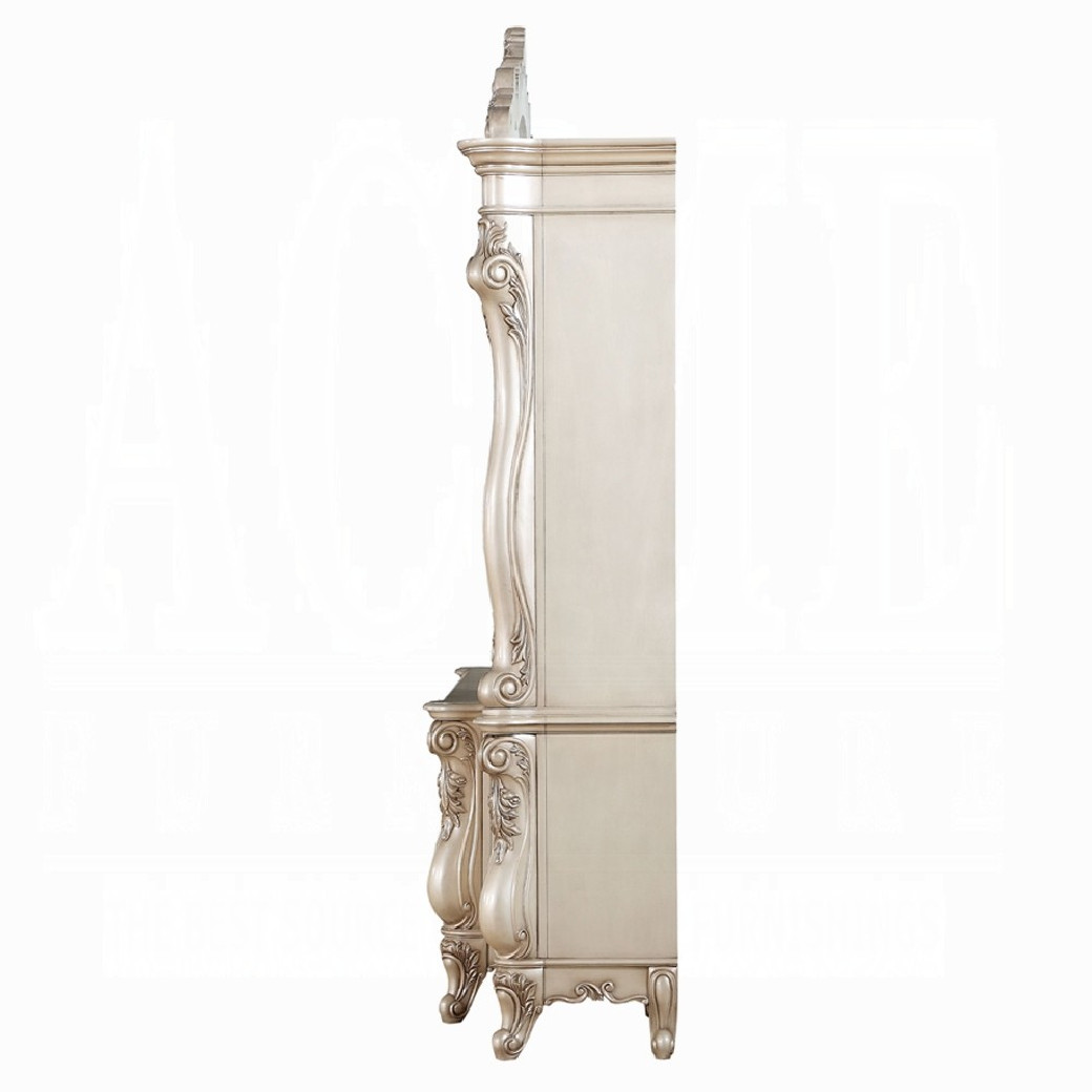 91440 Antique White Finish Entertainment Center Gorsedd Collection by Acme Furniture