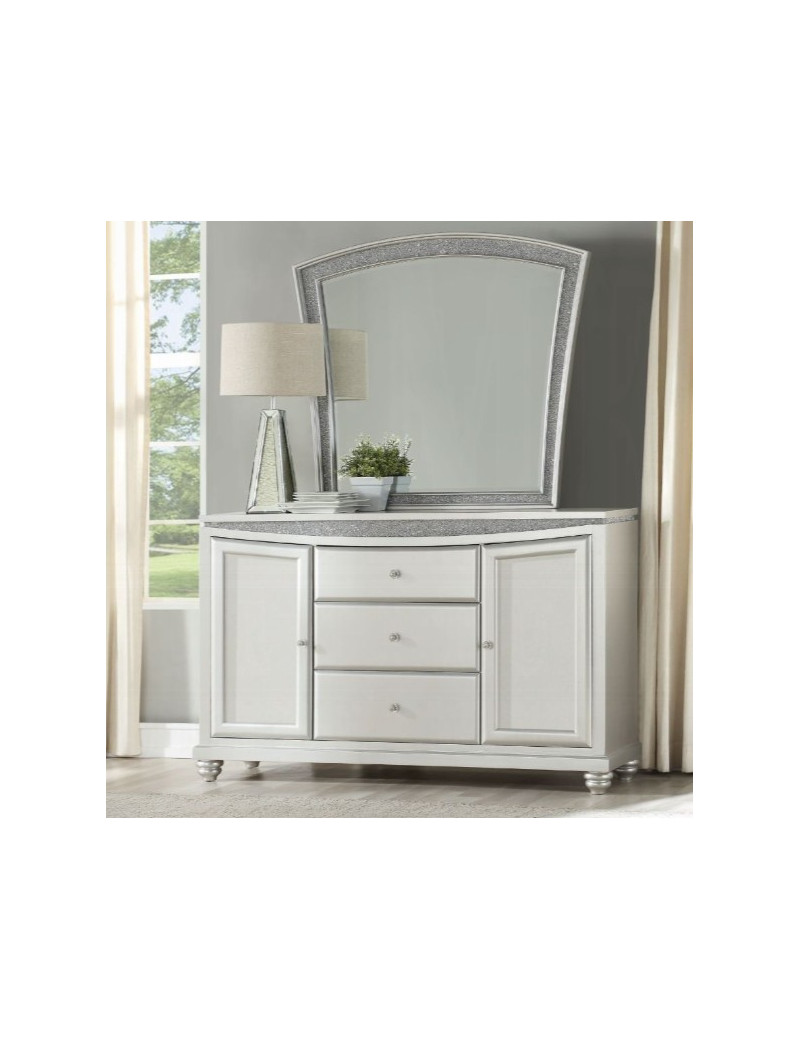 61800 Dining Room Platinum Finish Maverick Collection by Acme Furniture