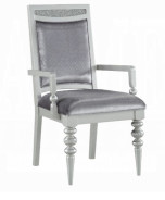 61800 Dining Room Platinum Finish Maverick Collection by Acme Furniture
