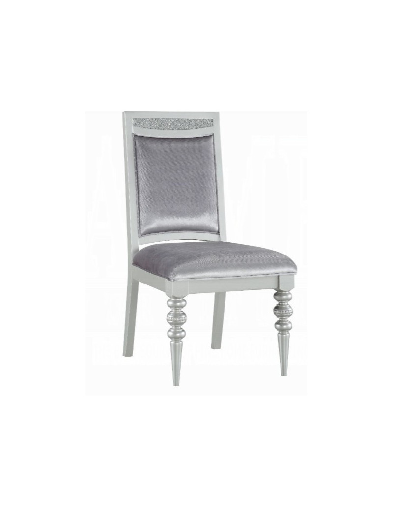 61800 Dining Room Platinum Finish Maverick Collection by Acme Furniture