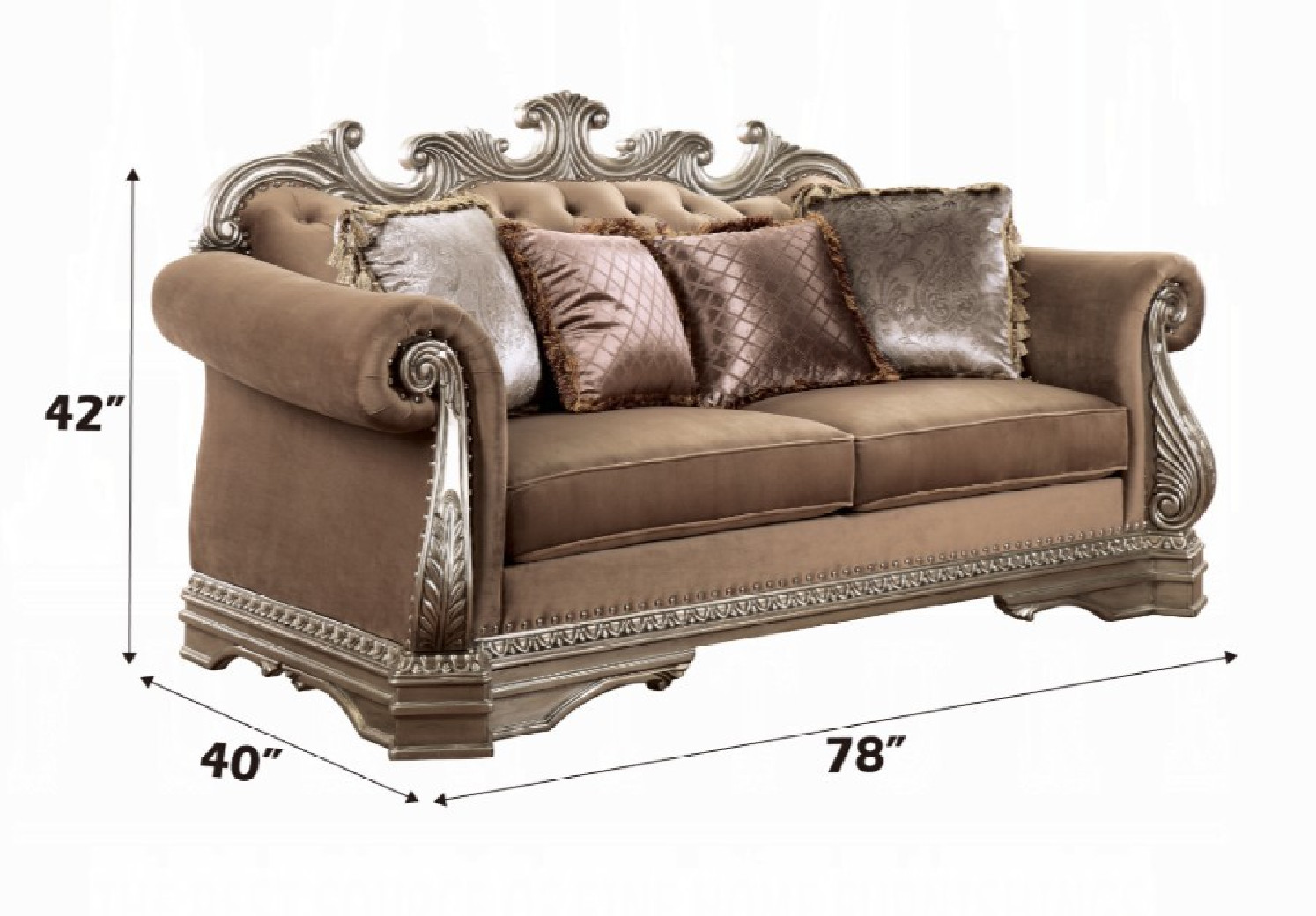 56931 Loveseat W/4 Pillows Northville Collection By Acme Furniture